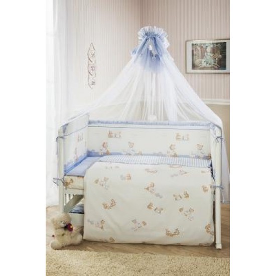 Комплект постельного белья Perina ТИФФАНИ 4 предмета Неженка голубое арт.Т4-01.4