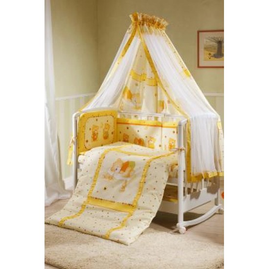 Комплект постельного белья Perina НИКА 4 предмета Мишка на подушке бежевый арт.Н4-01.2