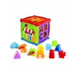Развивающий пластиковый куб Baby Mix многофункциональный, арт. HS-0520 (15х15 см)