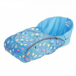 Сиденье для санок с чехлом для ног Зима голубой СС3 НИКА 