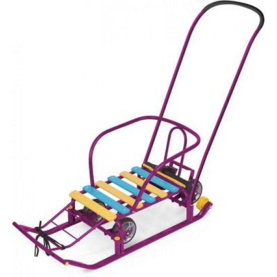 Санки ТИМКА 5 УНИВЕРСАЛ сиреневый НИКА 