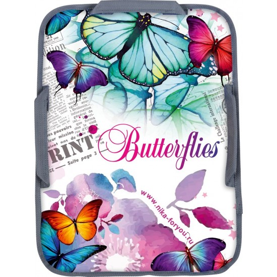 Ледянка принт Бабочка мягкая прямоугольная НИКА