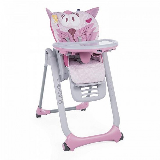 Стульчик для кормления Chicco Polly 2 Start (Miss Pink)