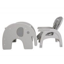 Стульчик для кормления PITUSO ELEPHANT Grey/СЕРЫЙ