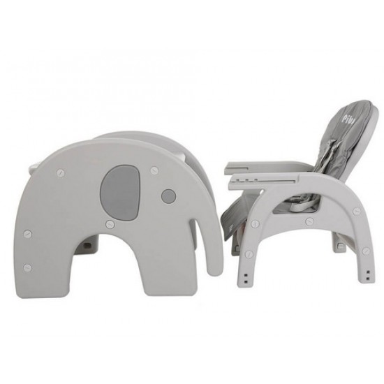 Стульчик для кормления PITUSO ELEPHANT Grey/СЕРЫЙ