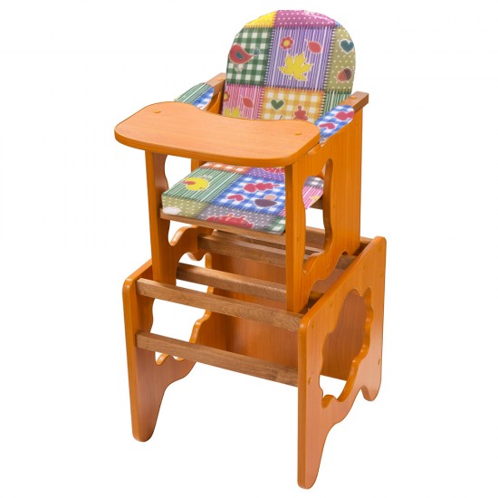 Стул стол для кормления ПРЕМЬЕР Лесок ЛДСП Светлый орех ПМДК 