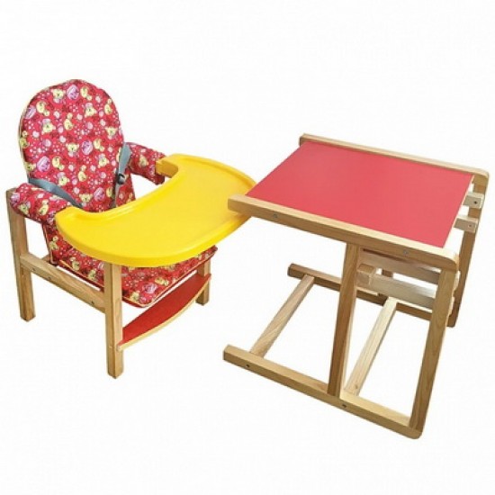 Стульчик для кормления СЕНС-М Ксения Красный пластик